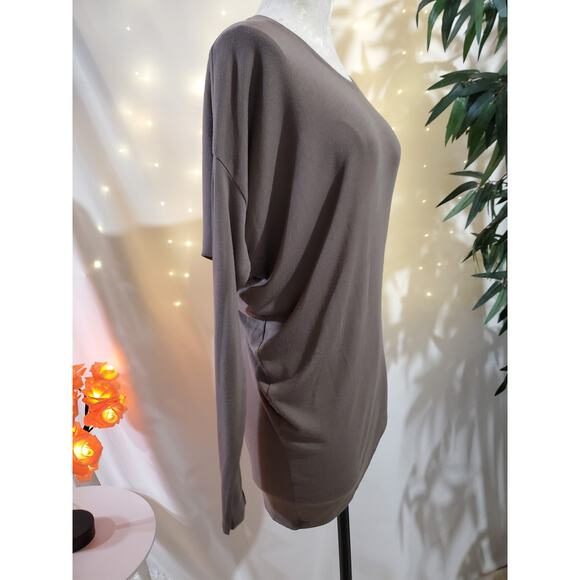 Athleta Cloudlight Restore Top Coffee House Womens Size XS Asymmetrical Yoga - Picture 2 of 12